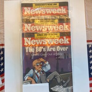 Vintage Newsweek Magazine Lot 1988 Robert Kennedy RFK 60s 80s History 3 Issues